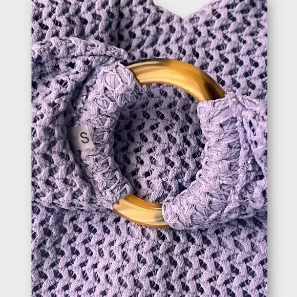 Montce Lavender Textured One Piece Swimsuit - Picture 7 of 9